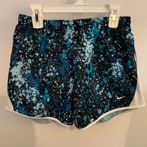 Nike splatter Dry-fit athletic shorts